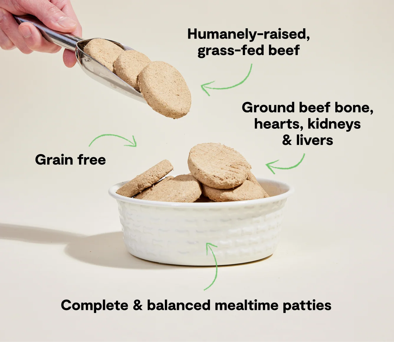 Grass-Fed Beef Freeze Dried Raw Patties for Dogs - Image 4