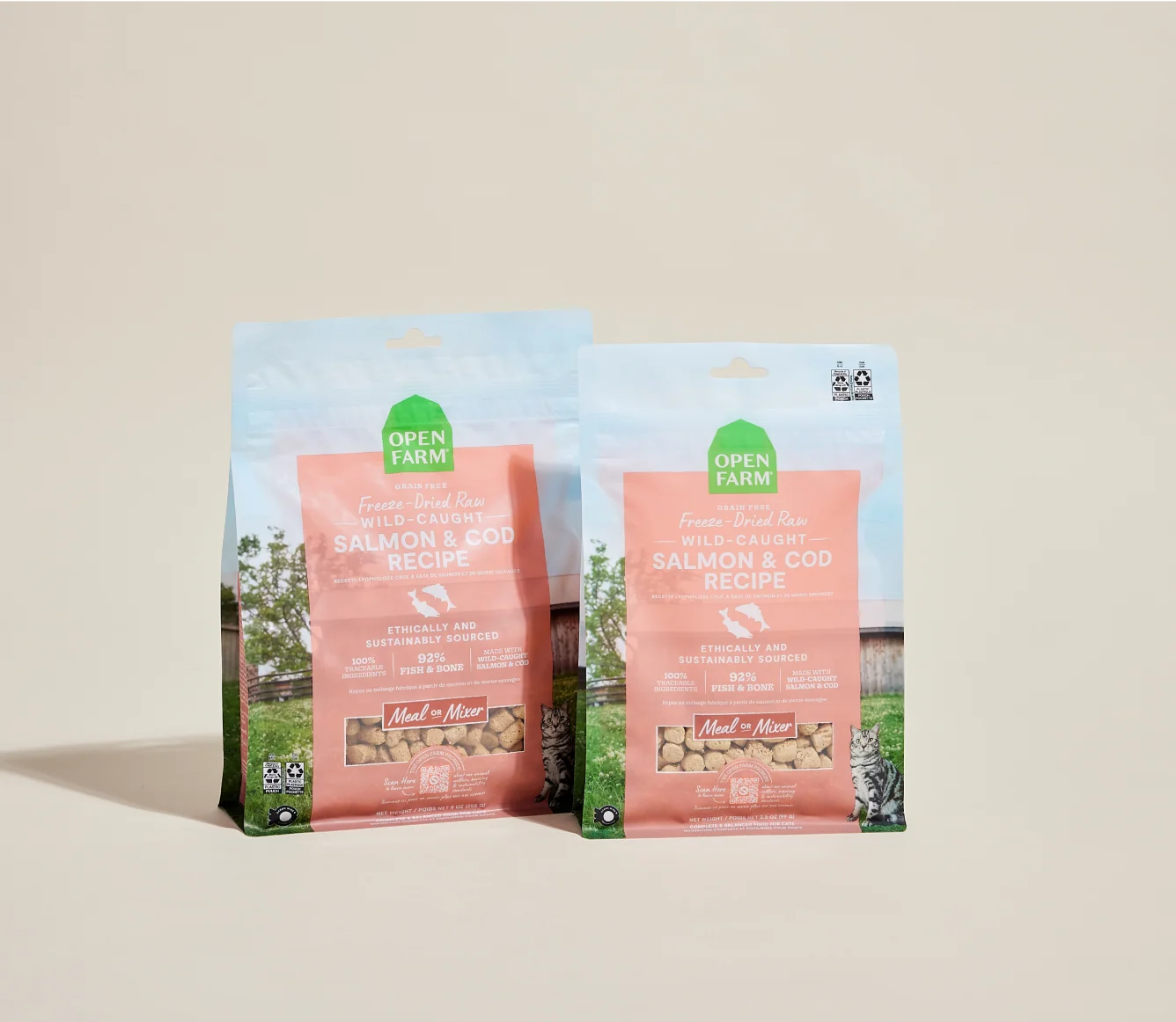 Wild-Caught Salmon & Cod Freeze Dried Raw Morsels for Cats - Image 7