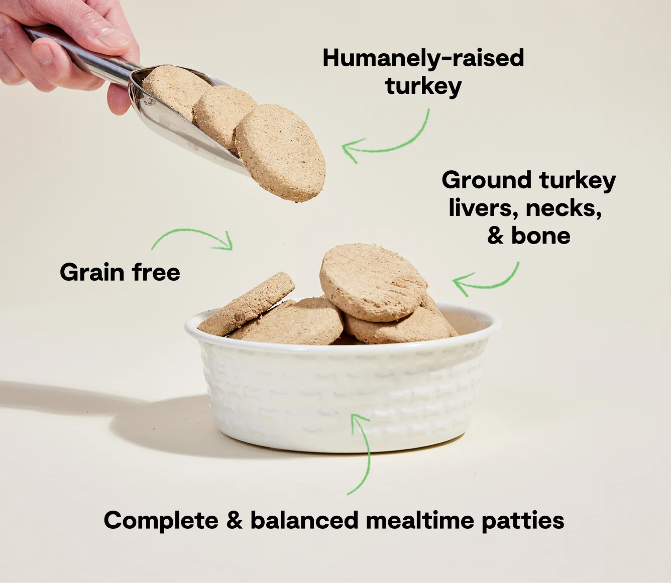 Homestead Turkey Freeze Dried Raw Patties for Dogs - Image 4