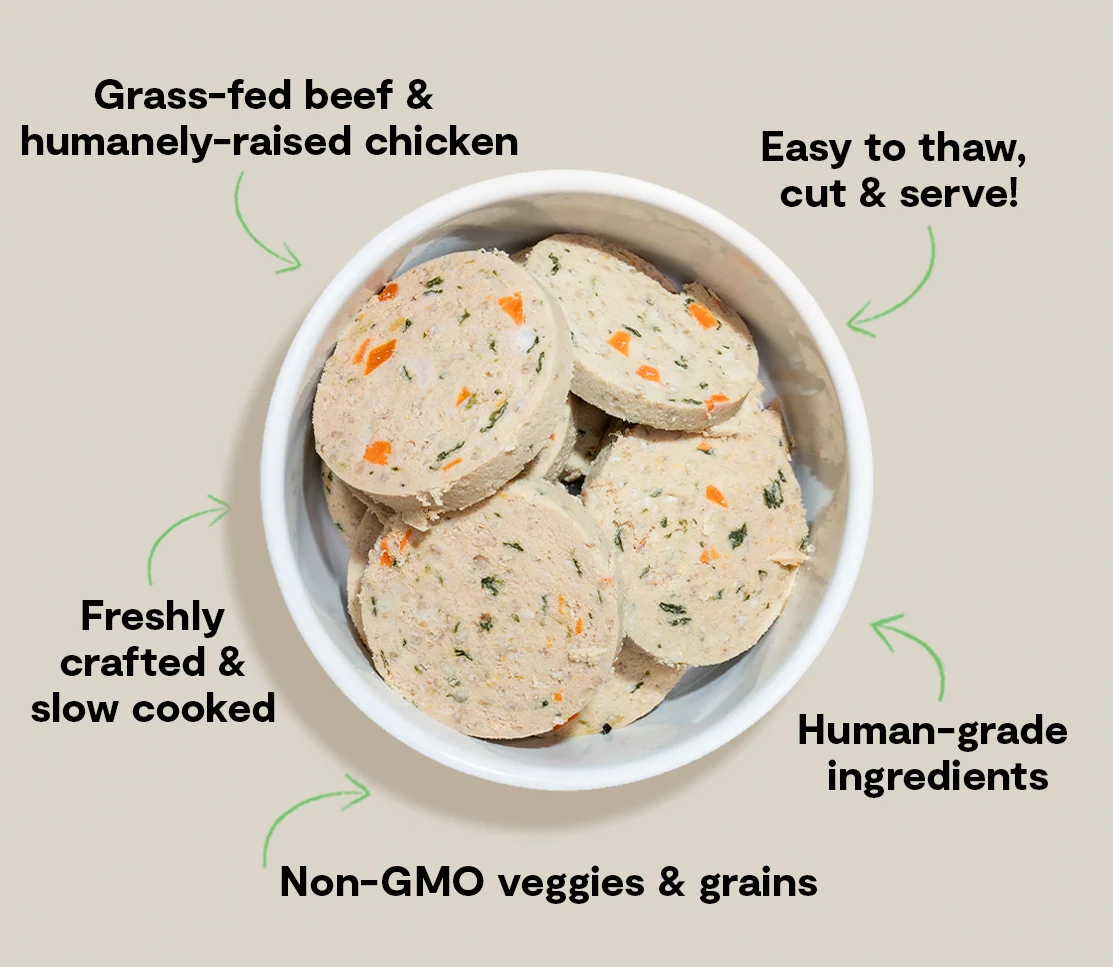 Goodbowl Chicken & Grass-Fed Beef Freshly Crafted Roll for Dogs - Image 5